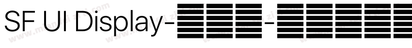 SF UI Display-中黑体字体转换